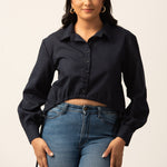 ADJUSTABLE STRING PULL UP SHIRT TOP
