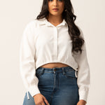 ADJUSTABLE STRING PULL UP SHIRT TOP