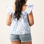 FRILL DETAILED BUSTIER TOP
