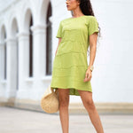 PINTUCK DETAILED DRESS