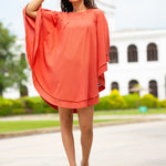 LACE DETAILED CRESCENT DRESS