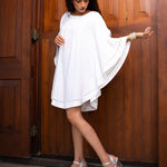 LACE DETAILED CRESCENT DRESS