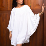 LACE DETAILED CRESCENT DRESS