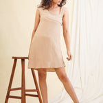 SLEEVELESS CRINCKLE DRESS