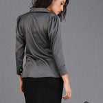 COWL NECK SATIN TOP