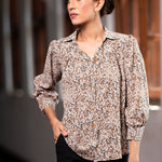 ANIMAL PRINTED BLOUSE
