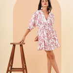 FRONT TIED SHORT DRESS