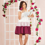FRILL DETAILED BUSTIER MINI DRESS