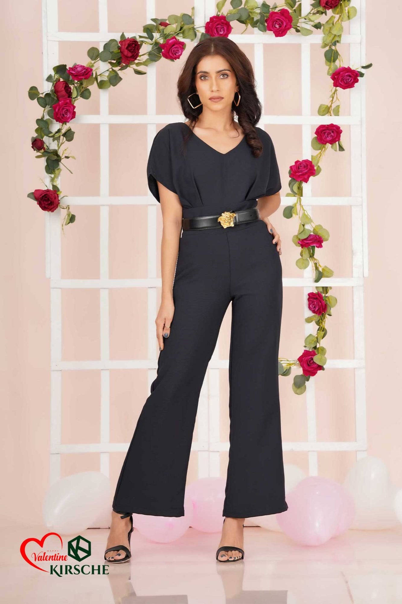V NECK JUMP SUIT