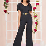 V NECK JUMP SUIT