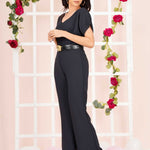 V NECK JUMP SUIT
