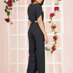V NECK JUMP SUIT