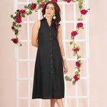 COLLAR HALTER NECK DRESS