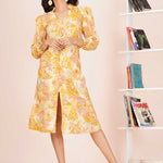 SQUARE NECK FLORAL DRESS