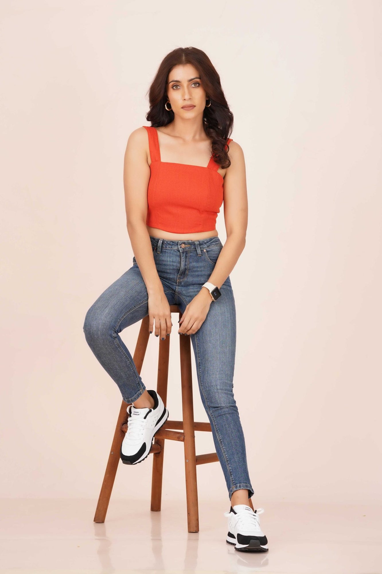 LINEN SQUARE CROP TOP