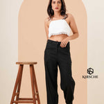 BOTTOM PLEATED LINEN PANT