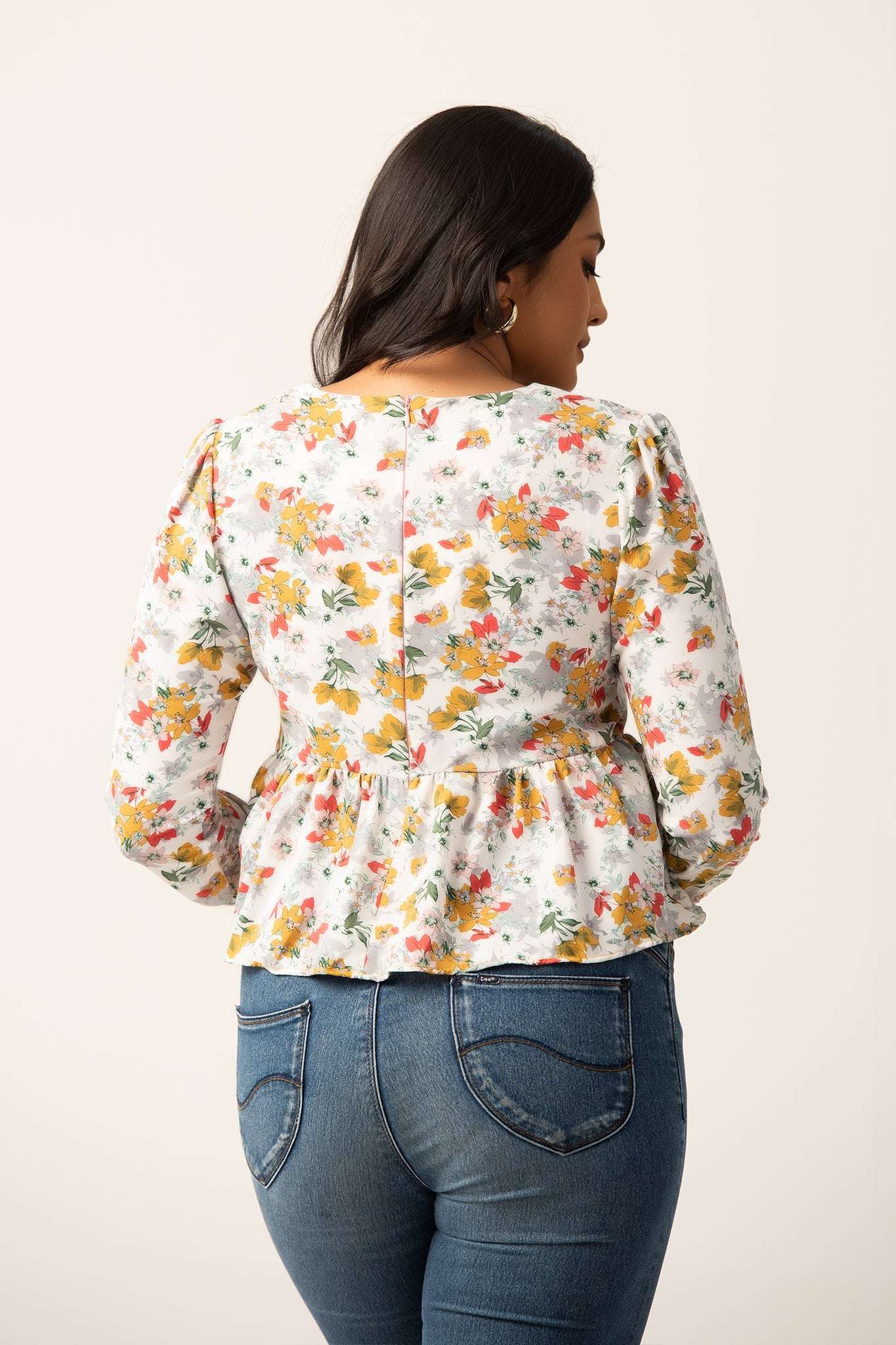 T124 l Long Puff Sleeve Top
