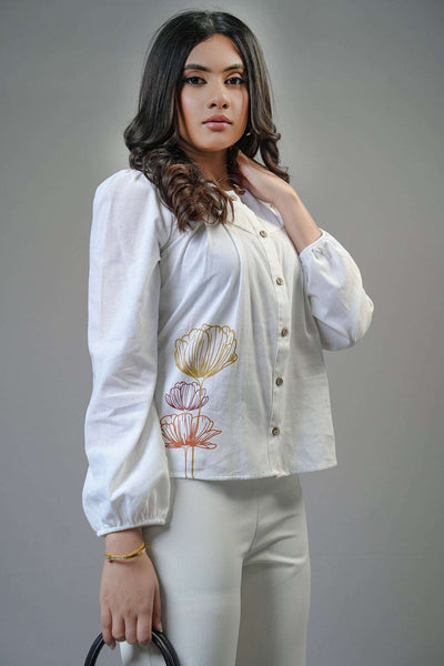 T200 l Leo Printed Shirt Top