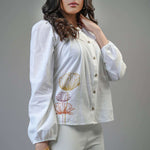 T200 l Leo Printed Shirt Top - Image 1