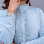 S132 | Lila Lace Detailed Shirt - Image 3