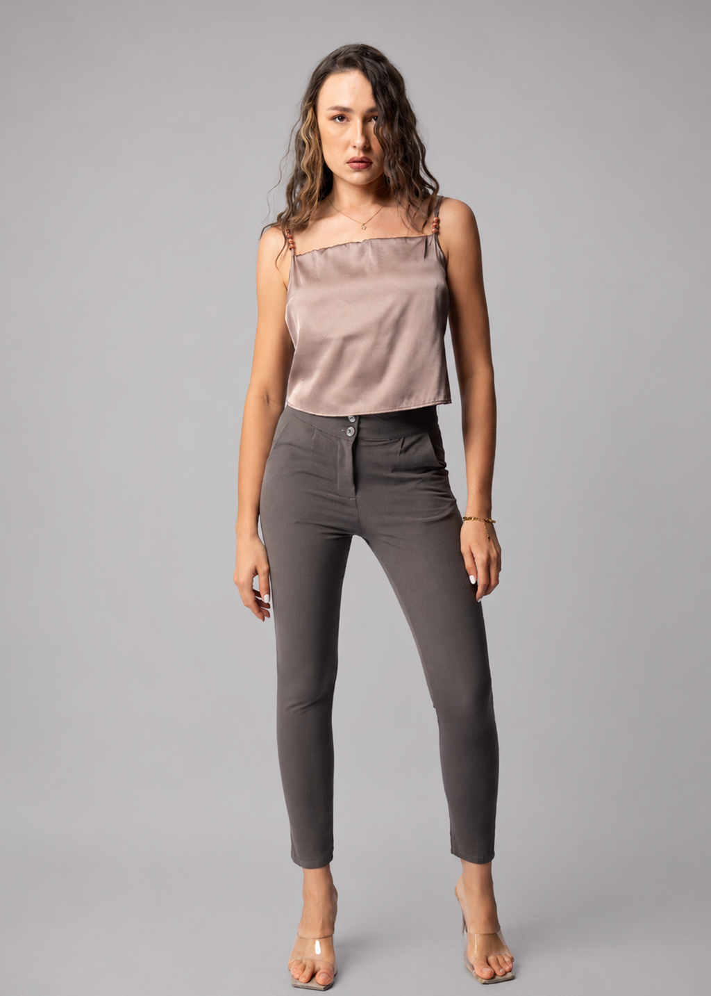 T264 | Strap Cowl Top
