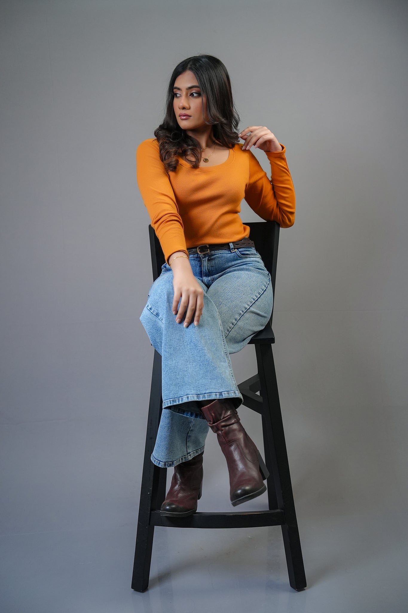 T168 | Ls Rib T-Shirt