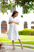D018 | Fluted Midi Dress