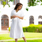 D018 l Fluted Midi Dress - Image 1