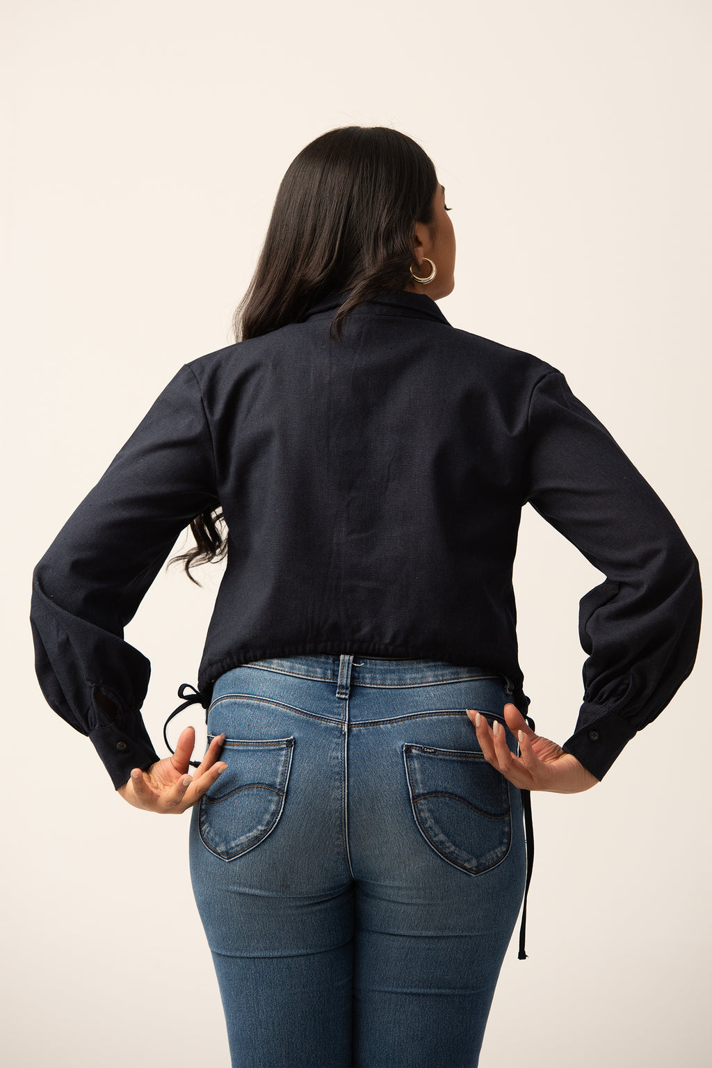 T101 | String Pull Up Shirt Top