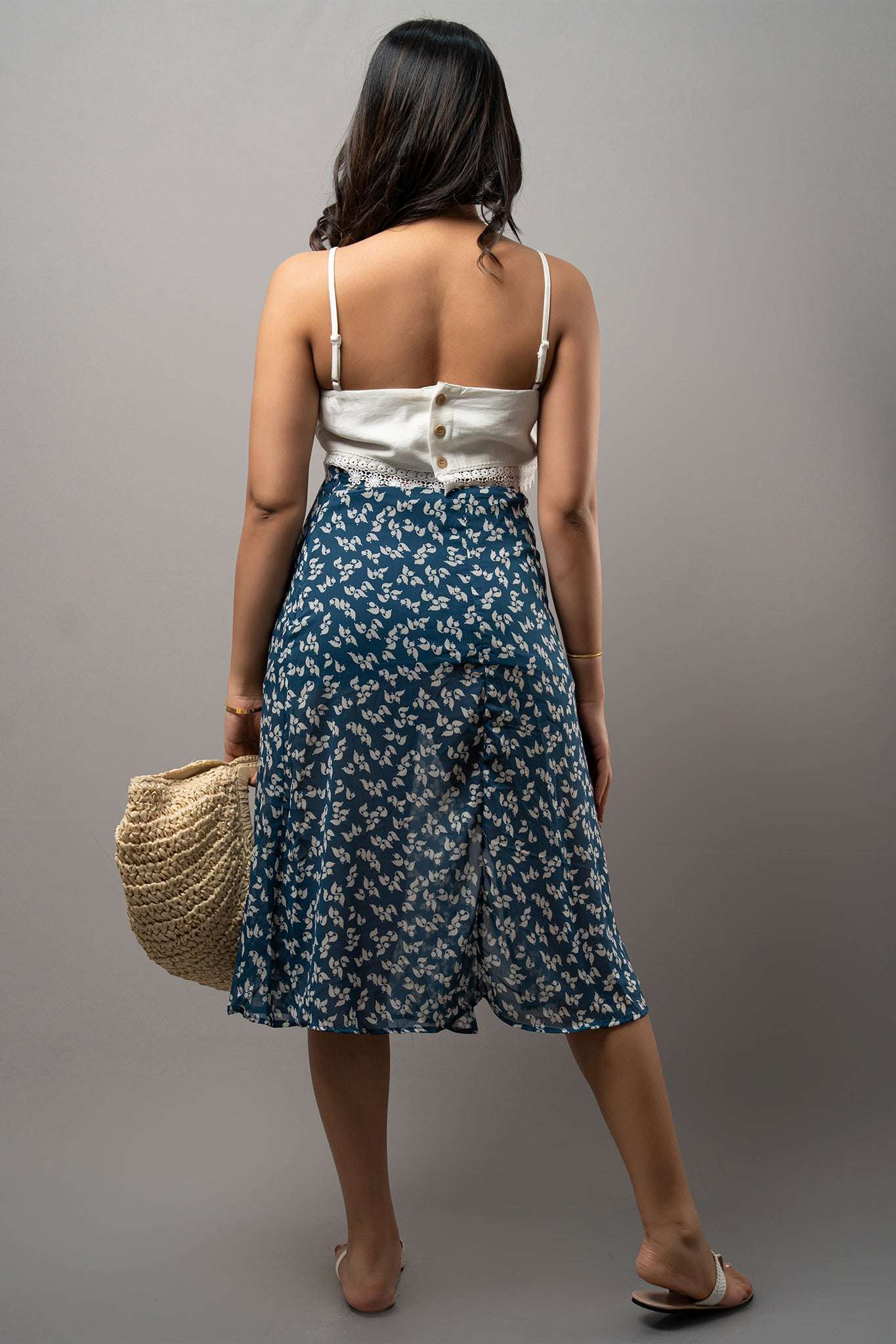 SK163 l Kara Printed Skirt