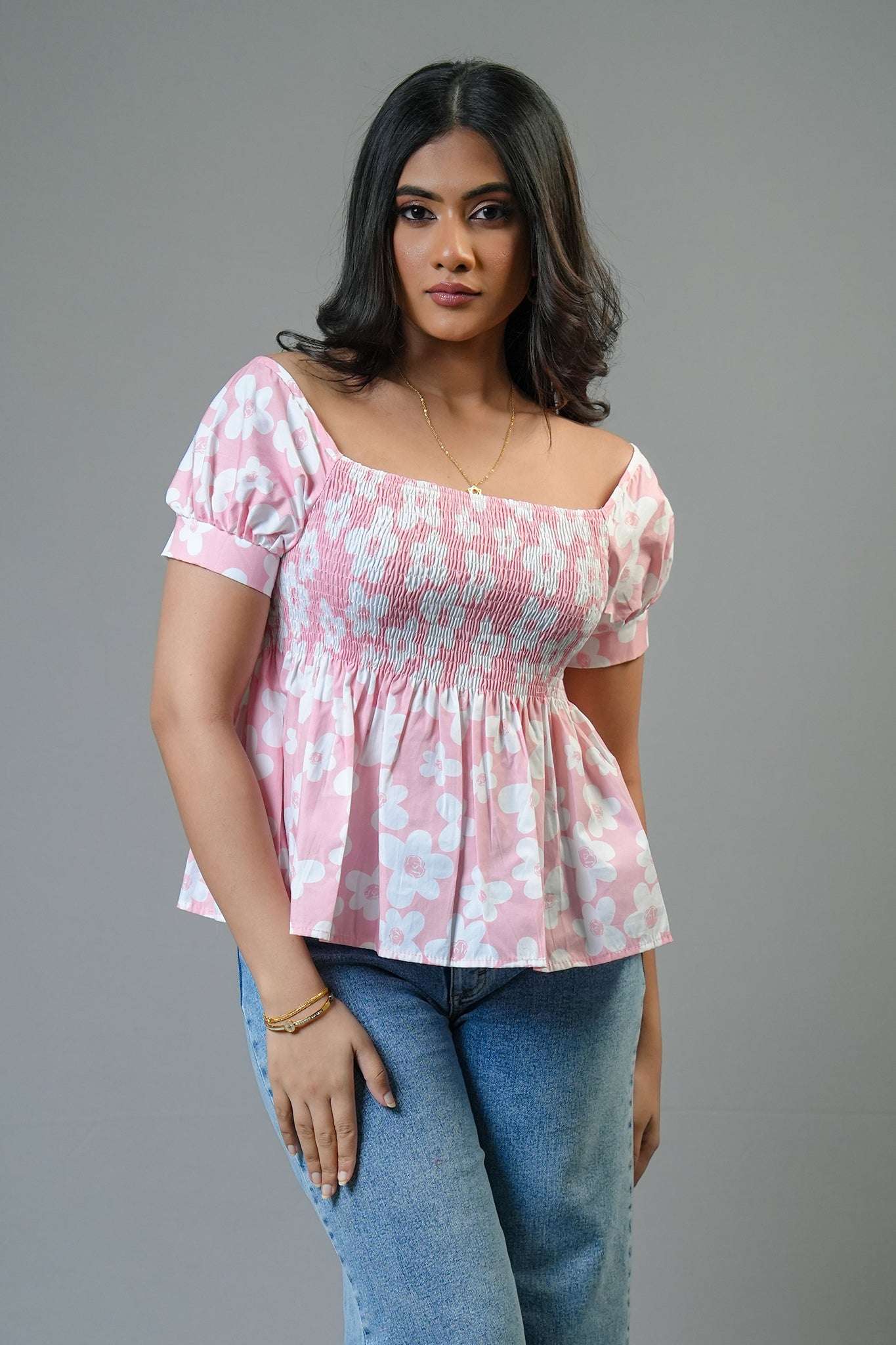 T145 l Selena Smock Top