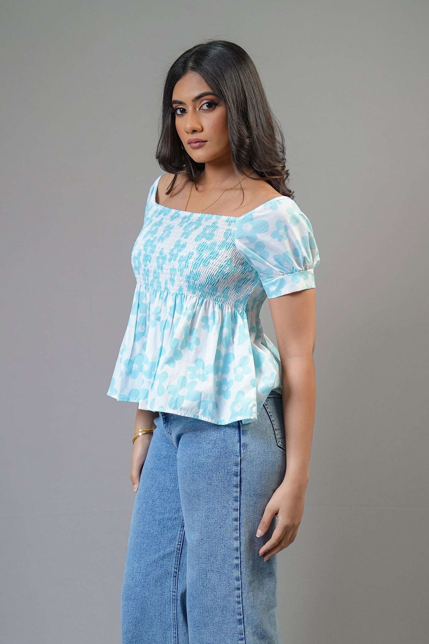 T145 l Selena Smock Top