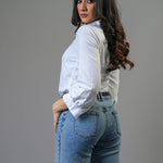 Front EMB Linen Shirt - Image 2