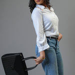 Front EMB Linen Shirt - Image 3