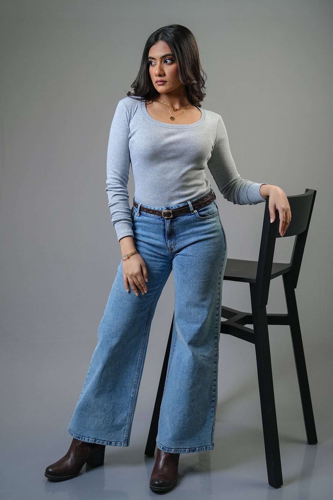 T168 l LS Rib T-Shirt