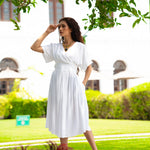 D018 l Fluted Midi Dress - Image 2