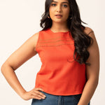 T146 l Linen Lace Top - Image 3
