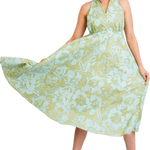 Printed Halter Midi Dress - Image 3