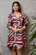 D063 | Front Knot Midi Dress