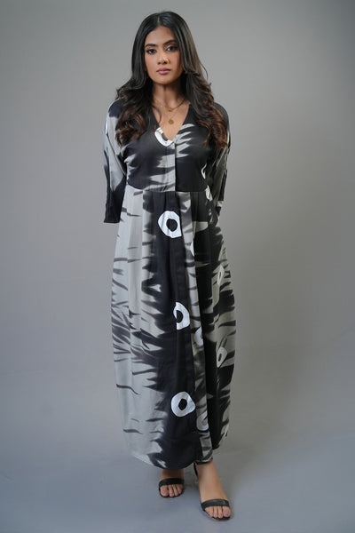 D154 l V Neck Maxi Dress