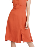 Front Gathered Midi Dress - Image 3