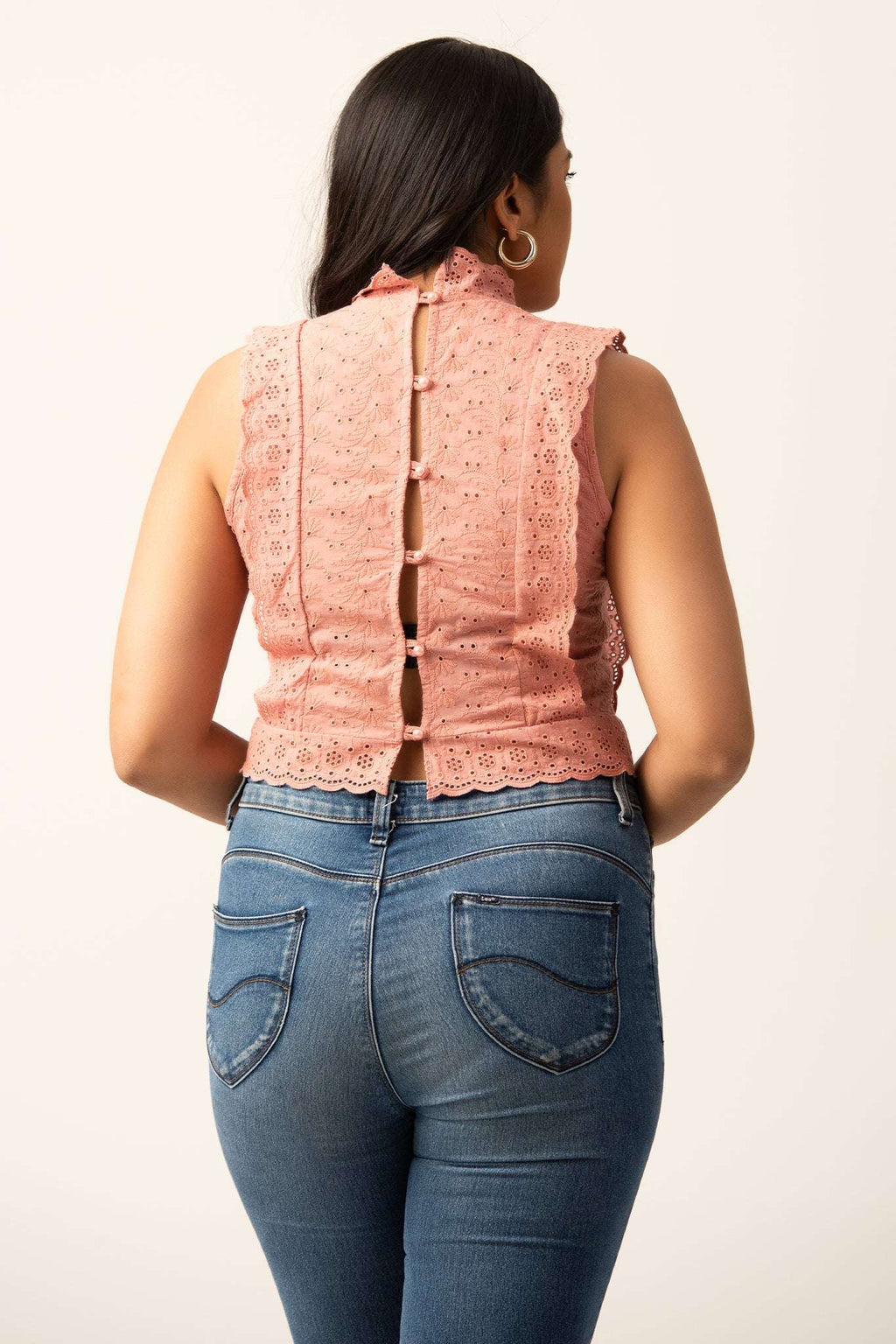 T134 l Lace Cutlon Top