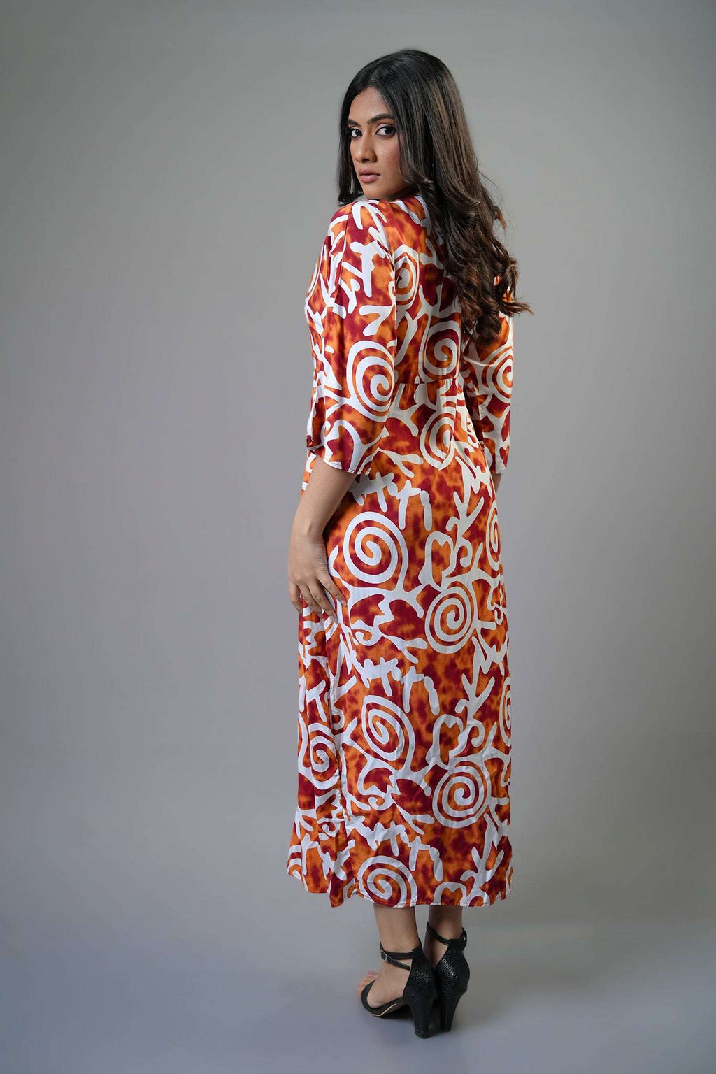 D154 l V Neck Maxi Dress