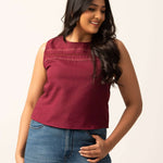 T146 l Linen Lace Top - Image 4
