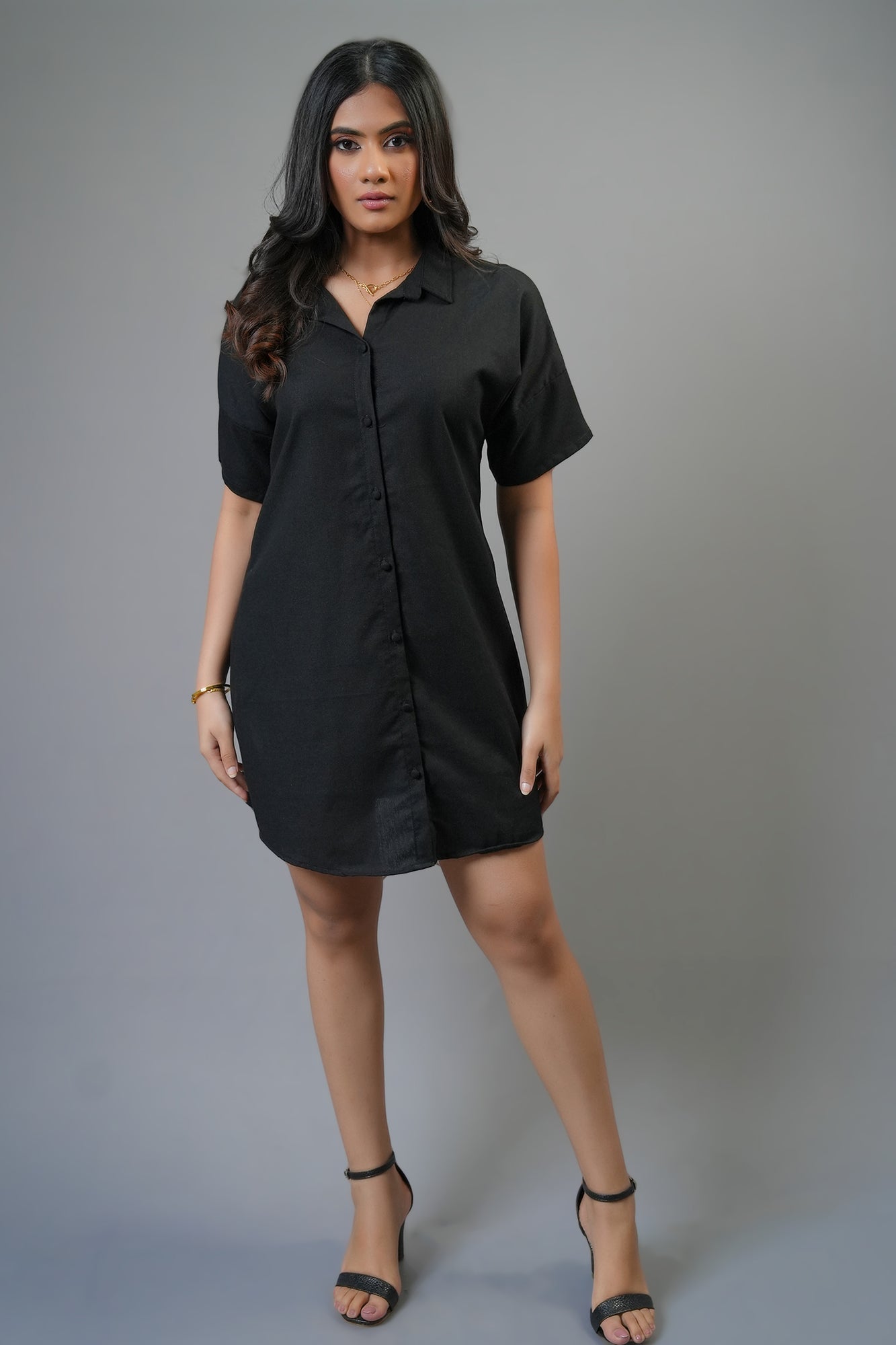 D159 l Mocha Mini Dress