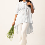 S100 l Oversized Striped Shirt - Image 6