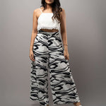 P208 l Printed Wide Leg Pant - Image 1
