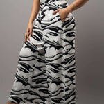 P208 l Printed Wide Leg Pant - Image 2