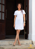 D017 | Pintuck Detailed Mini Dress