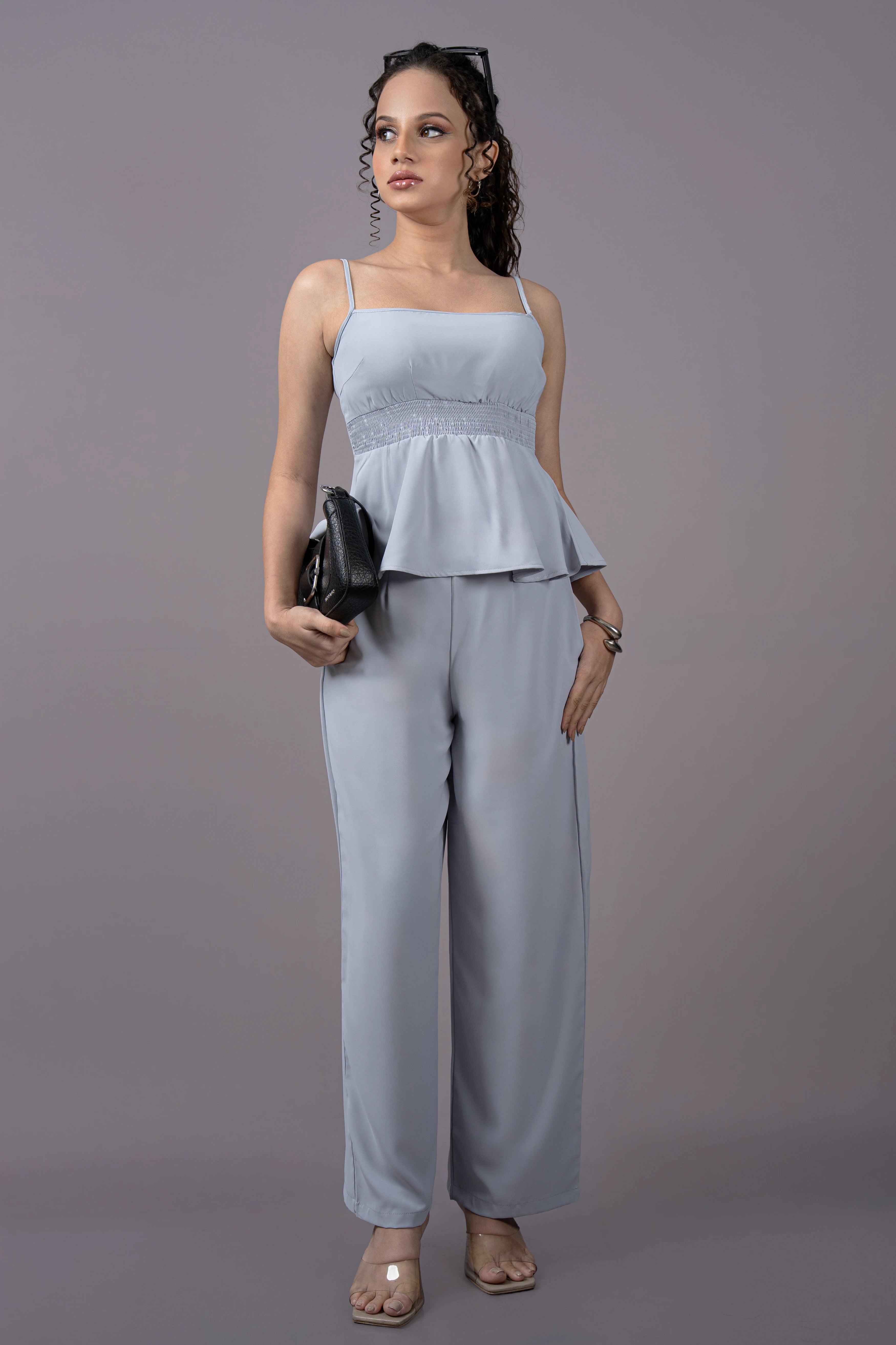 T253 | Sea Frill Top & Pant Set